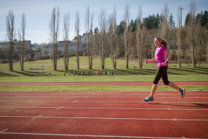 Track speed work (photo by Fiona Hawkes)
