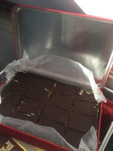 Nanaimo bars - ready to eat and into the freezer