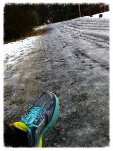 Seriously icy road running