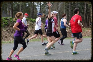 Merville 15k race off to a roaring start with runners of all ages! Photo by M. Hawkes.
