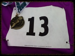 Lucky # 13 + Medal for first in age division